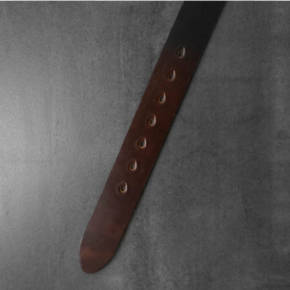Ashland Horween Real Brown Leather Belt OS - Picture 9 of 13